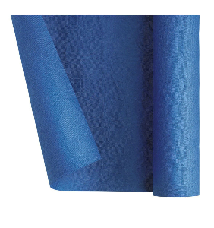 Papieren tafelkleed rol donkerblauw 1,2x7m (1 stuk)