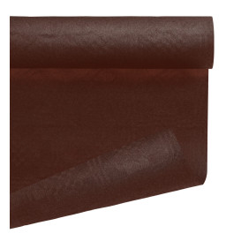 Papieren tafelkleed rol chocolade 1,2x7m (25 stuks)