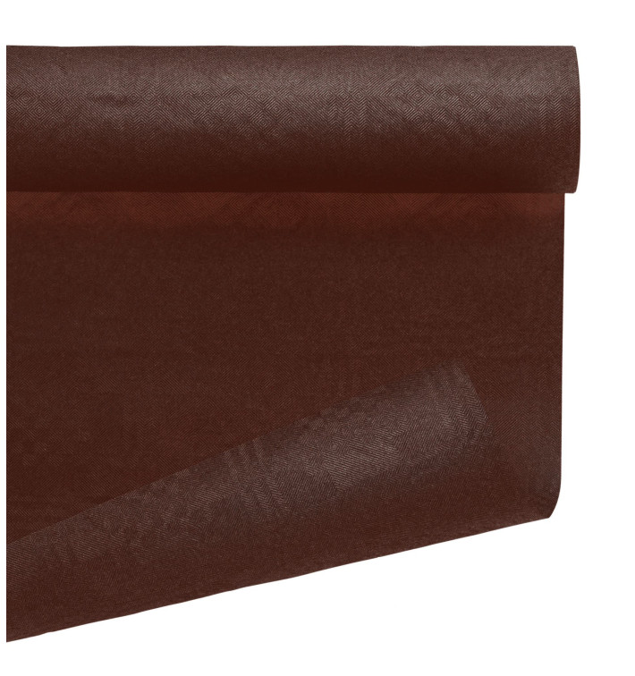 Nappe en Papier en Rouleau Chocolat 1,2x7m (25 Utés)