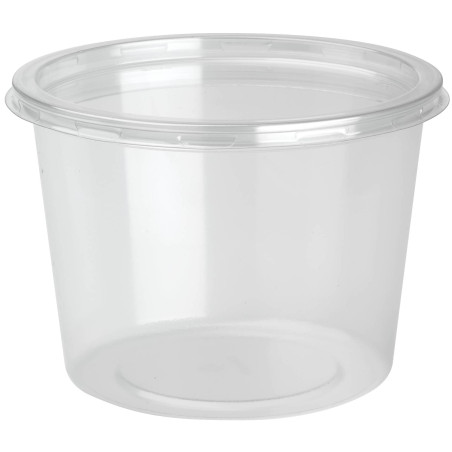 Plastic deli Container met Deksel rPET "DeliLite" 24,6Oz/700ml (50 stuks) 