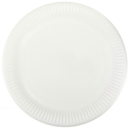 Assiette en Papier Blanc Ø23cm (1000 Unités)