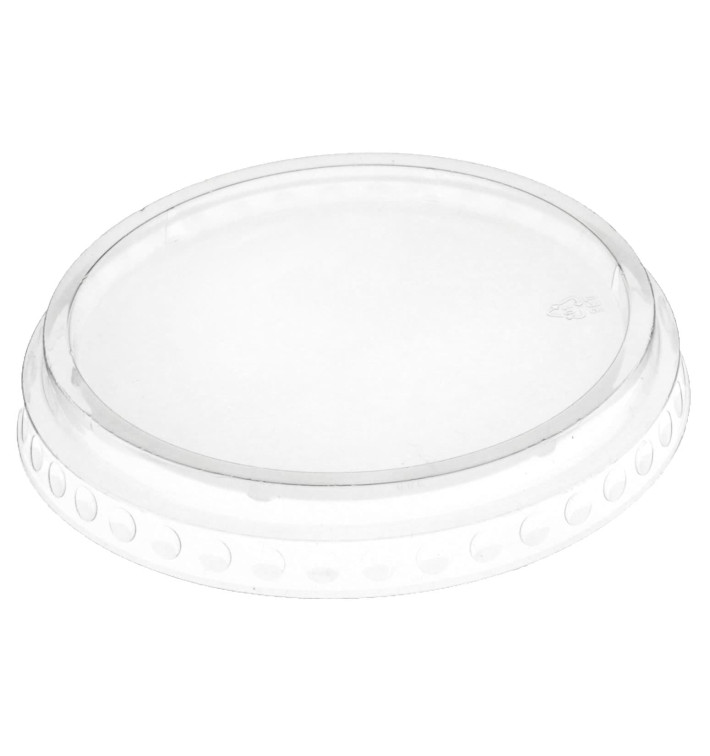 Couvercle Plat Fermé PET Cristal Ø9,5cm (112 Unités)