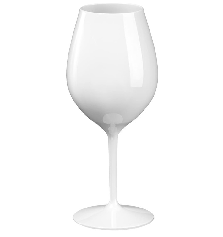 Flûte Réutilisable pour Vin Tritan Blanc 510ml (6 Unités)