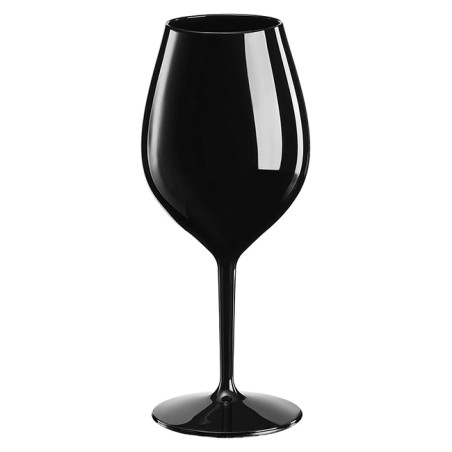 Herbruikbaar Durable Wijnglas "Tritan" zwart 510ml (1 stuk) 