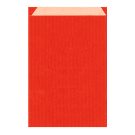 Sac Papier Kraft Rouge 19+8x35cm (125 Utés)