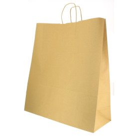 Sac en papier Hawanna avec Anses KRAFT 100g 46+16x49cm (200 Utés)