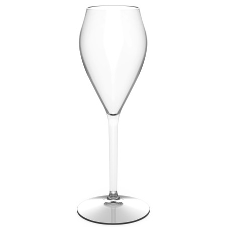 Plastic herbruikbaar glas Champagne "Tritan" transp. 160ml (1 stuk) 