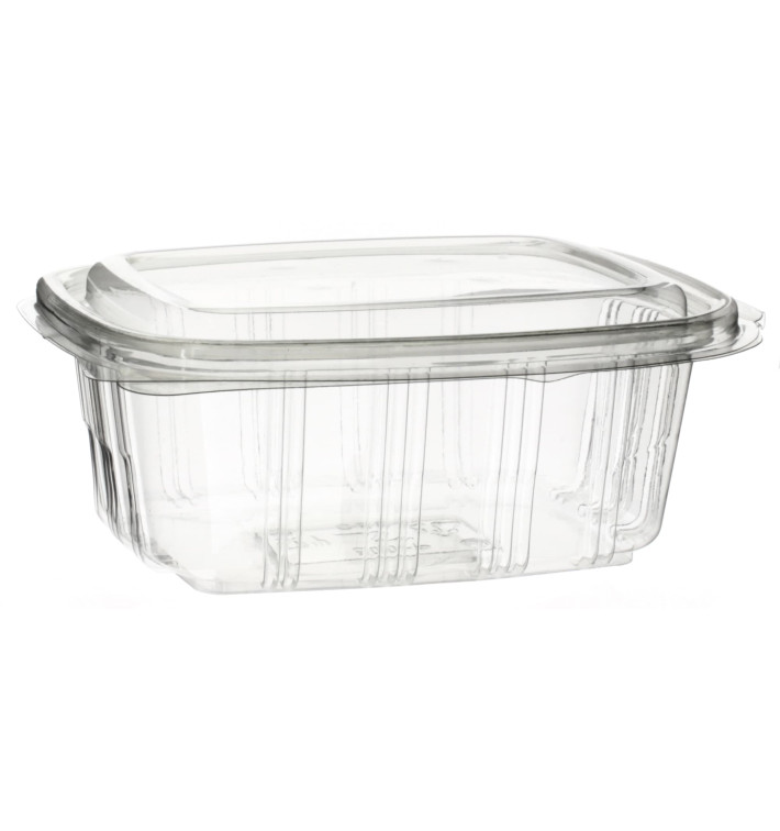 Plastic scharnierende Deli-Container PET hoog koepel Deksel 500ml (50 stuks) 