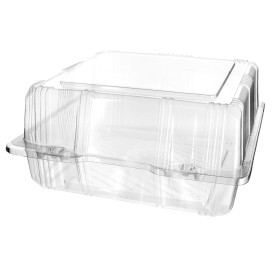 Boîte à charnière Pour Pâtisserie PET 20x20x10cm (20 Utés)