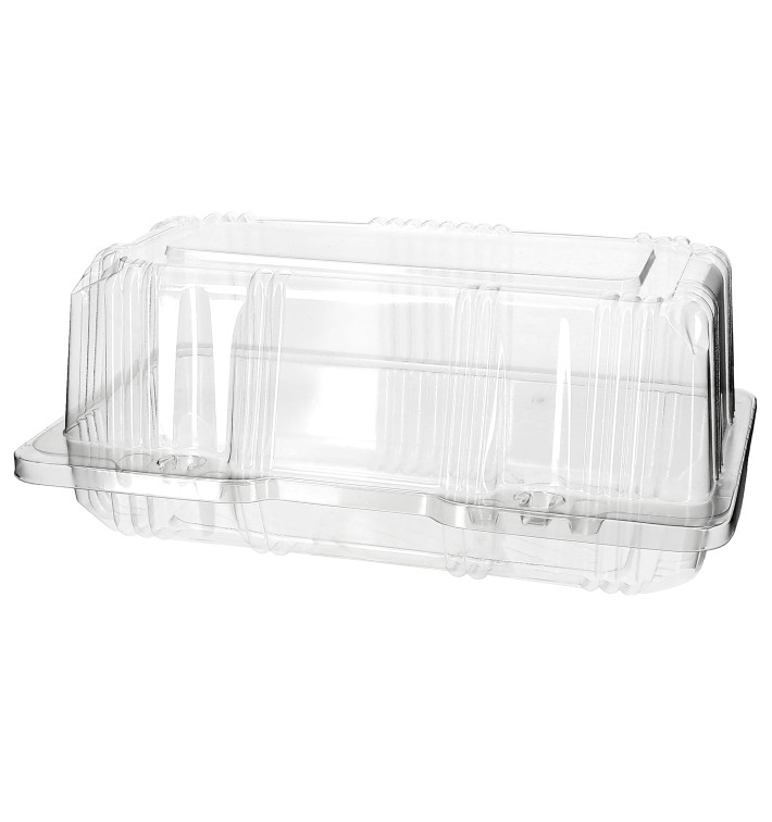 Boîte à charnière Pour Pâtisserie PET 18x9,5x8cm (220 Utés)