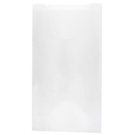 Papieren voedsel zak wit 14+7x24cm (1000 stuks)