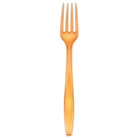 Fourchette Plastique PS Premium Orange 190mm (50 Utés)