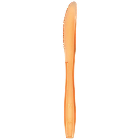 Plastic PS mes  Premium oranje 19cm (1000 stuks)