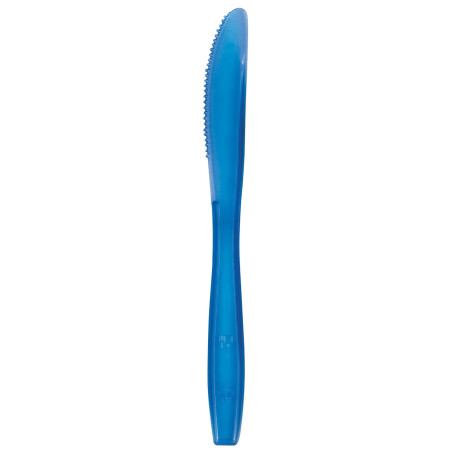 Plastic PS mes  Premium blauw 19cm (1000 stuks)