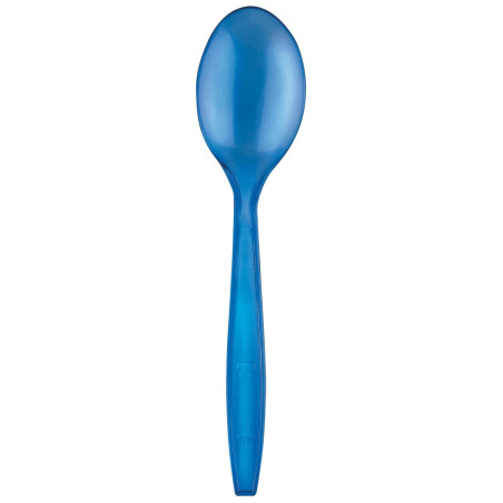 Cuillère Plastique PS Premium Bleu 190mm (50 Utés)