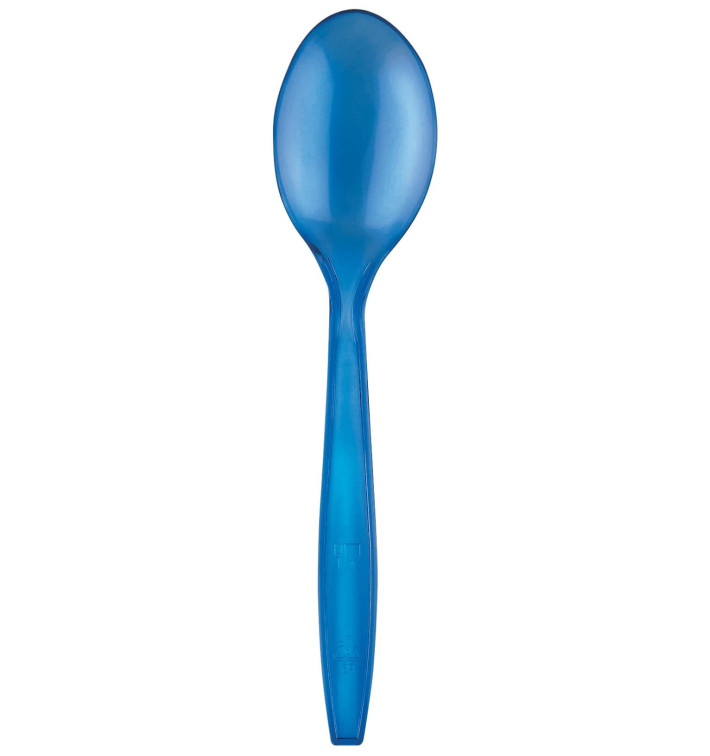 Cuillère Plastique PS Premium Bleu 190mm (1000 Utés)