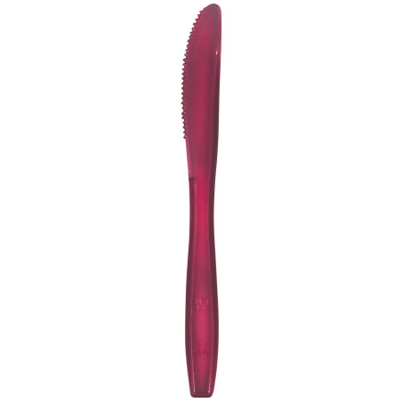 Couteau Plastique PS Premium Bordeaux 190mm (50 Utés)