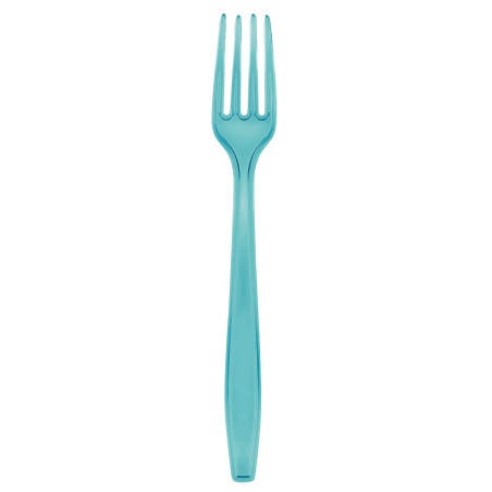 Fourchette Plastique PS Premium Turquoise 190mm (50 Utés)