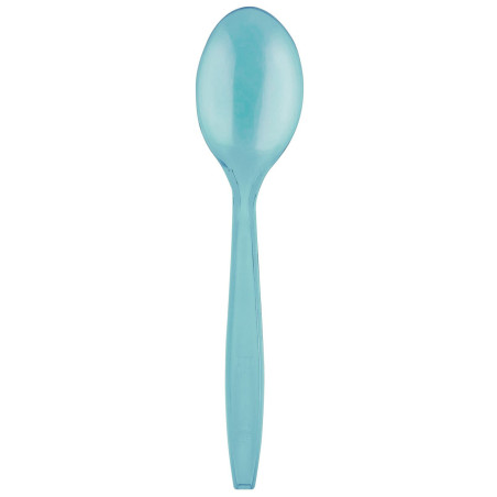 Cuillère Plastique PS Premium Turquoise 190mm (50 Utés)