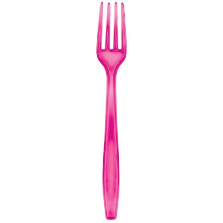 Fourchette Plastique PS Premium Fuchsia 190mm (1000 Utés)