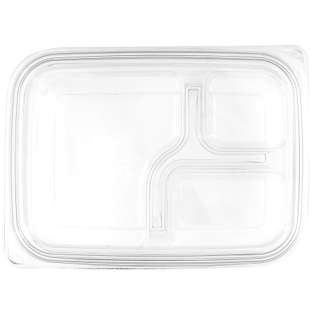 Plastic Deksel voor Deli Container PET Plat 22x16cm (75 stuks) 