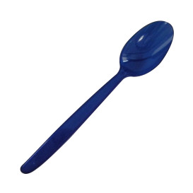 Petite cuillère à gelace Plastique PS Bleu 155mm (1.000 Unités)