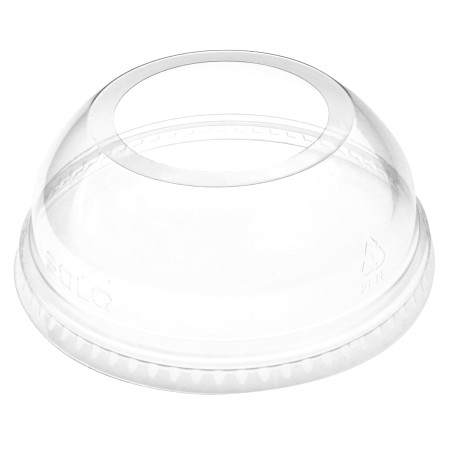 Couvercle Dôme Ouvert PET Cristal Ø9,8cm (1000 Utés) 