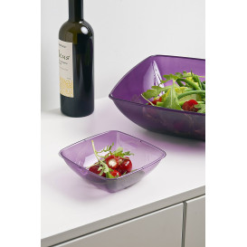 Bol PS Cristal Dur Aubergine 480ml 14x14cm (4 Utés)