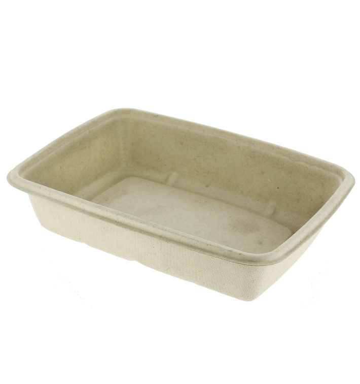 Suikerriet Container PLA gelamineerd 825ml 21x16x5cm (75 stuks) 