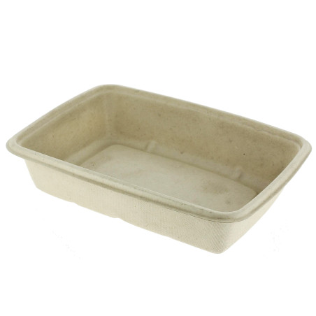 Emballage Stratifié PLA Canne à Sucre 825ml 21x16x5cm (75 Utés)