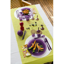 Verre à Vin Plastique Aubergine 130ml (6 Utés)