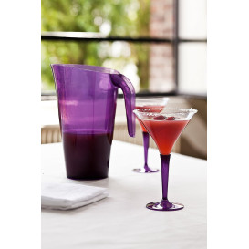 Verre à Cocktail Plastique Aubergine 100ml (48 Unités)