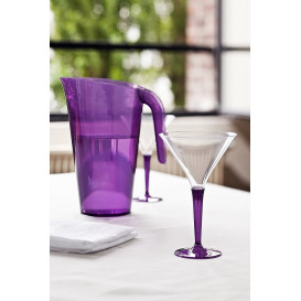 Verre à Cocktail Plastique Aubergine 100ml (48 Unités)