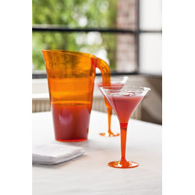 Plastic stamglas Cocktail oranje 100 ml (48 stuks)