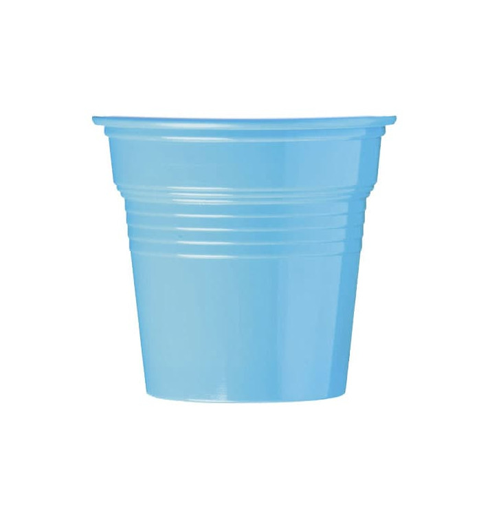 Gobelet Plastique PS Bleu Clair 80ml Ø5,7cm (50 Utés)