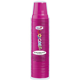 Gobelet Plastique PS Fuchsia 80ml Ø5,7cm (50 Utés)