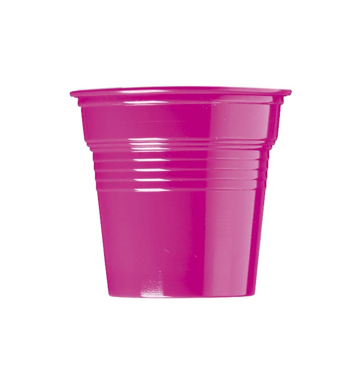 Gobelet Plastique PS Fuchsia 80ml Ø5,7cm (50 Utés)