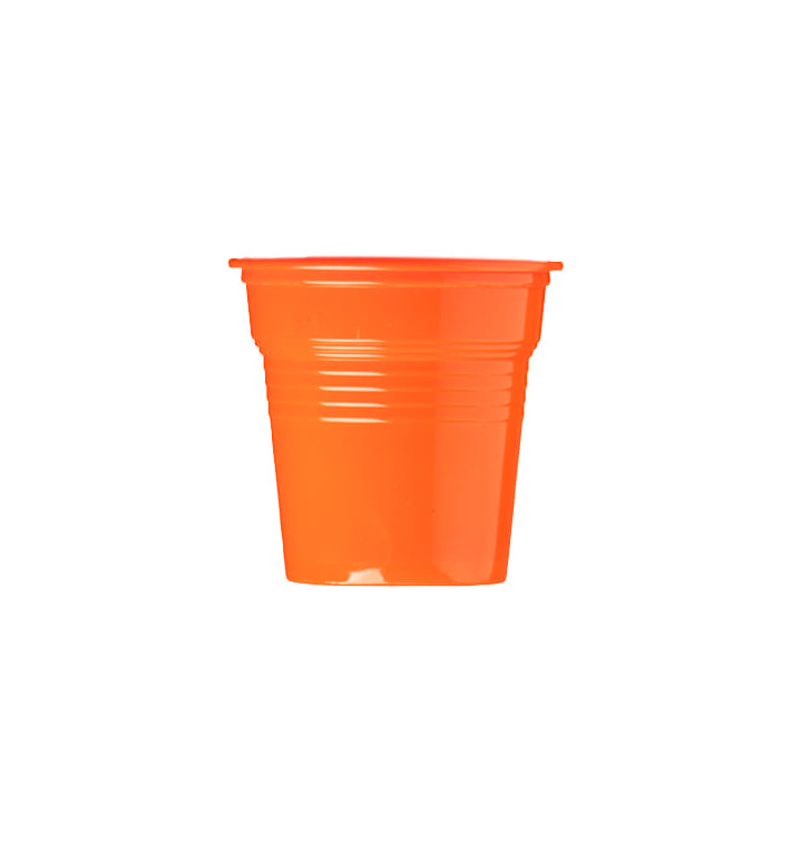 Gobelet Plastique PS Orange 80ml Ø5,7cm (1500 Utés)