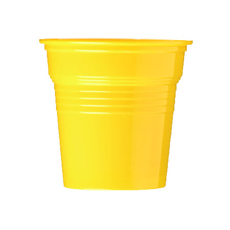 Gobelet Plastique PS Jaune 80ml Ø5,7cm (50 Utés)