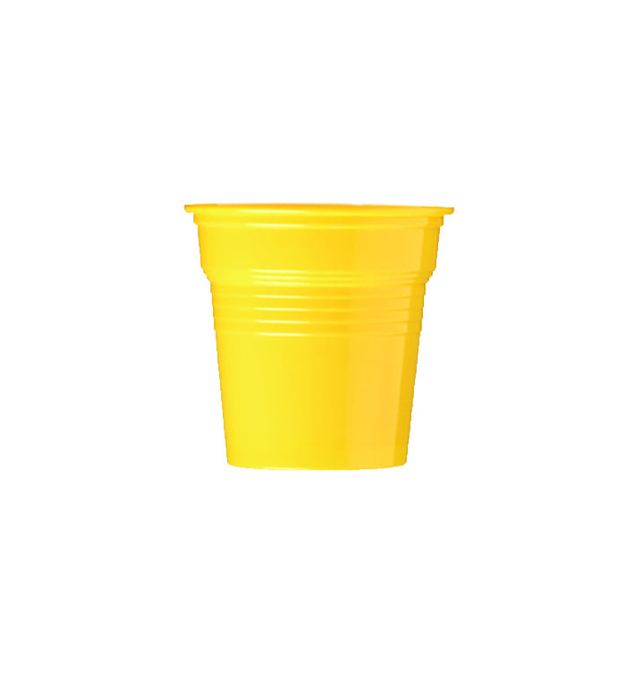 Gobelet Plastique PS Jaune 80ml Ø5,7cm (1500 Utés)