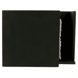 Porte-serviettes Cocktail Bambou Noir 13,5x13,5x10cm (1 Uté)