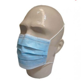 Wegwerp chirurgisch masker Rechthoekige vorm "TST" blauw 3C (1000 stuks)