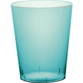 Verre Plastique Moon Turquoise Transp. PS 350ml (20 Unités)