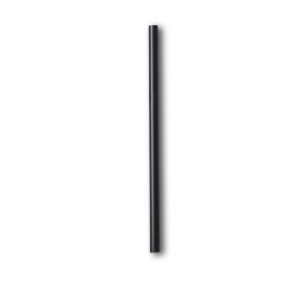 Paille Droite Emballée PLA Noire Ø6mm 14cm (250 Utés)