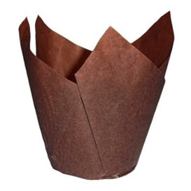 Caissette Muffin Tulipe Ø50x42/72 mm Marron (2160 Utés)