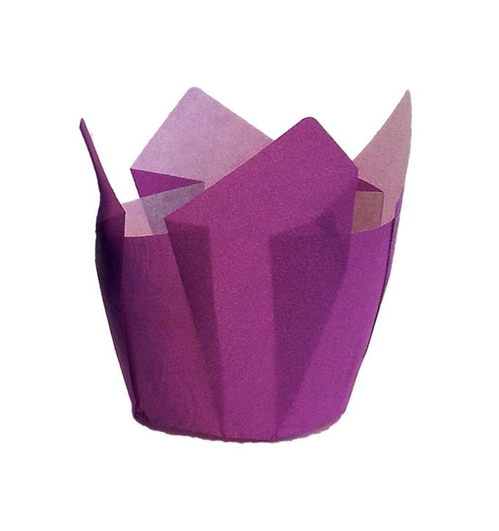 Caissette Muffin Tulipe Ø50x42/72 mm Violette (2160 Utés)