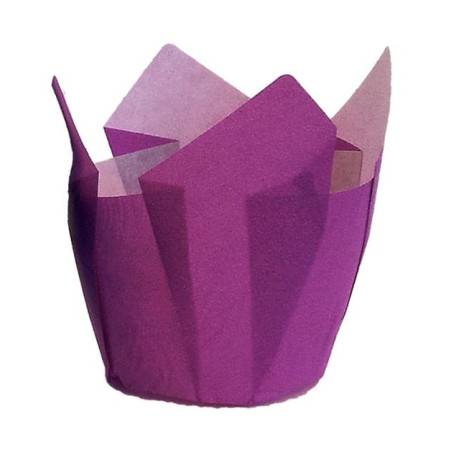 Caissette Muffin Tulipe Ø50x42/72 mm Violette (2.160 Utés)