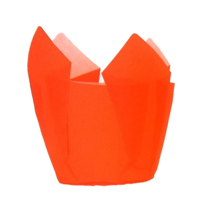 Caissette Muffin Tulipe Ø50x50/80 mm Orange (2000 Utés)