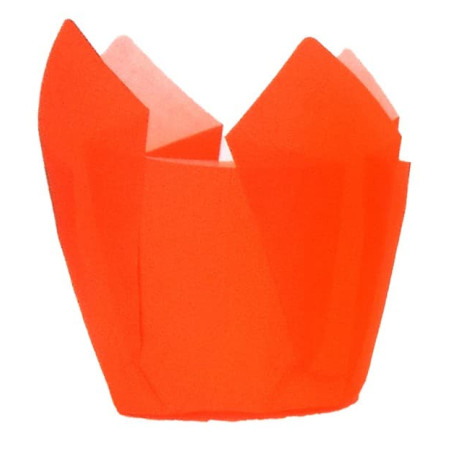 Caissette Muffin Tulipe Ø50x42/72 mm Orange (135 Utés)