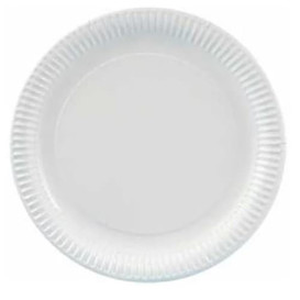 Assiette en Carton Ronde Blanc 100 mm 450g/m2 (2.000 Unités)